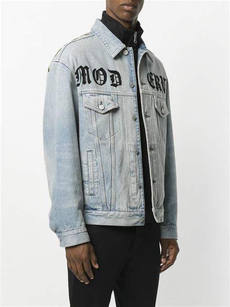 denim gucci jacket|Gucci denim jacket modern.